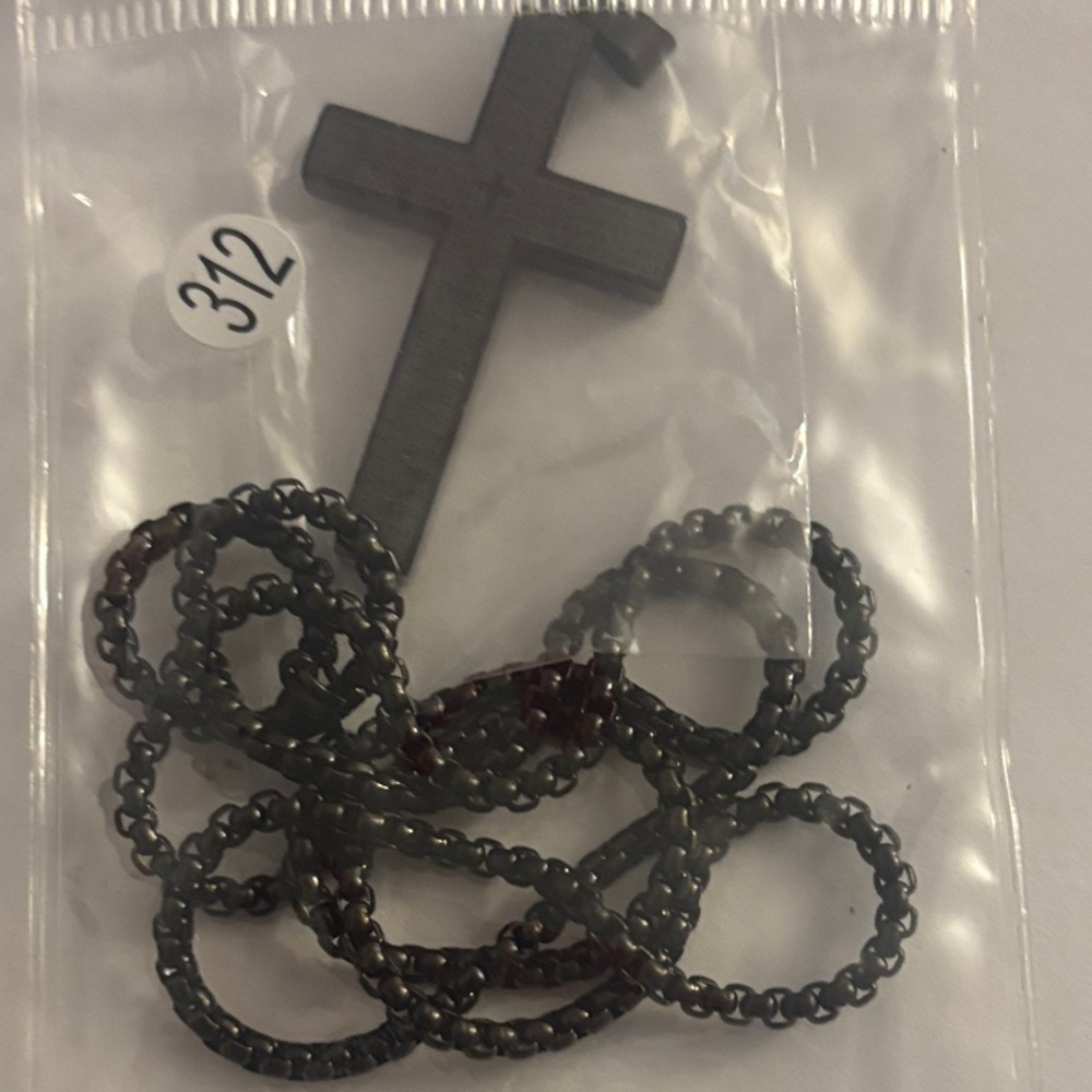 Black Cross Pendant Necklace - Women Accessories